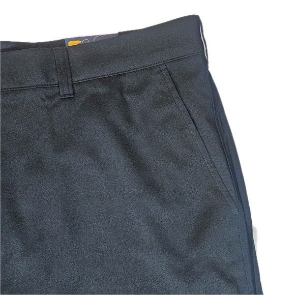 Jack Nicklaus Shorts Mens 40 Black Golf Performance Flat Front Polyester Chino - Picture 3 of 5